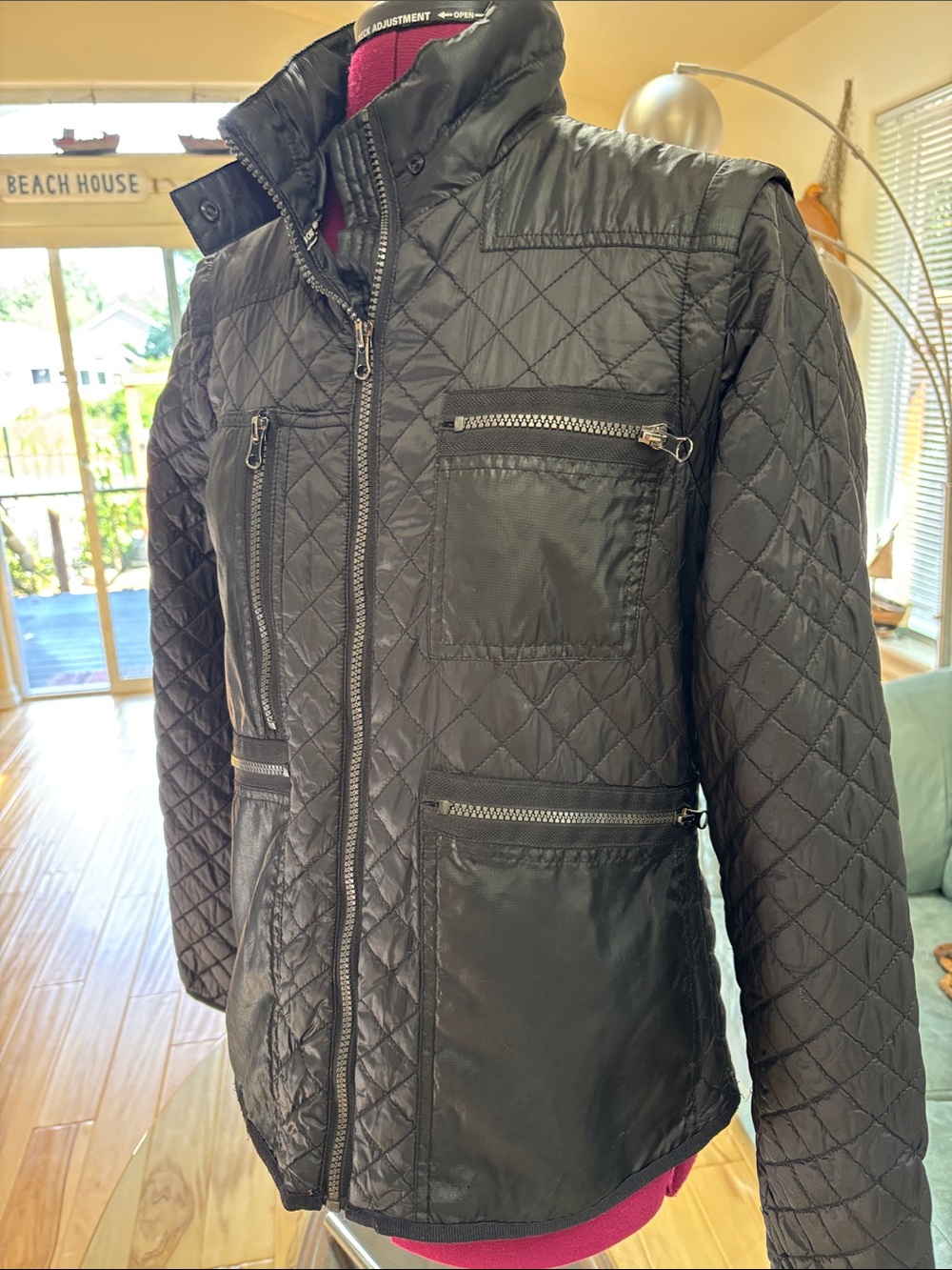 MICHAEL Michael Kors Quilted Black Lightweight Jacket